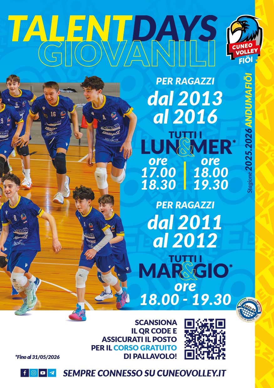 TALENT DAYS Cuneo Volley Fiöi